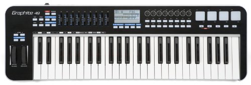 Samson Graphite 49 SAKGR49 - Teclado MIDI (49 teclas, conector tipo USB), Color Negro