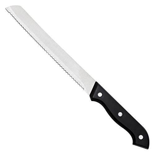San Ignacio Bonn Cuchillo panero, Acero Inoxidable, Negro, 20 cm