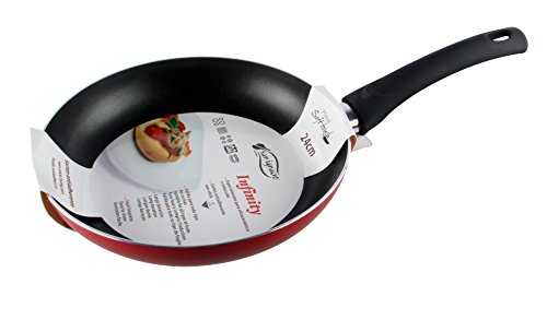 San Ignacio SARTEN 26cm ROJA Soft Touch Infinity, Aluminio, Rojo y Negro