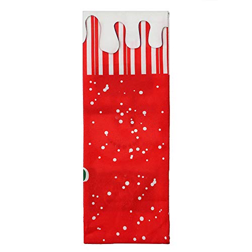 Santa Navidad dulces bolsas vino media botella portador regalo Navidad embalaje bolsa decoración