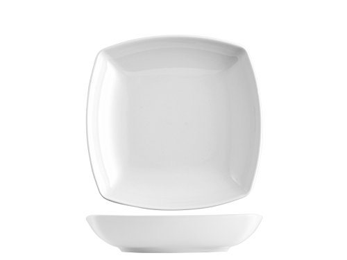 SATURNIA Tokio Plato Hondo Marco, Porcelana, Blanco, 6 Unidad