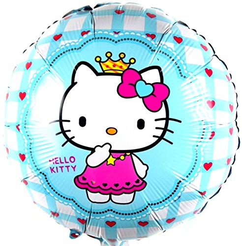 SauParty Helio Globo de Plástico Decoración de Fiesta Hello Kitty Globos Bebé Nacimiento Balloon