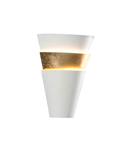 Schuller Isis - Lámpara de pared Blanco Mate, Dorado, E14