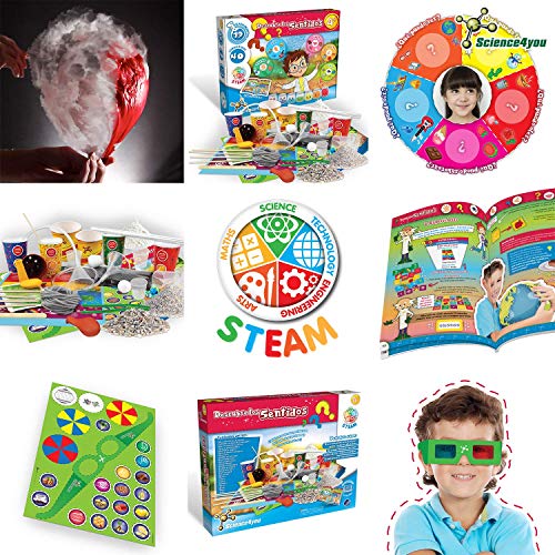 Science4you-Science4you – Descubre Los 5 Sentidos – Juguete Científico y Educativo, Multicolor, 4 Años (80002461)