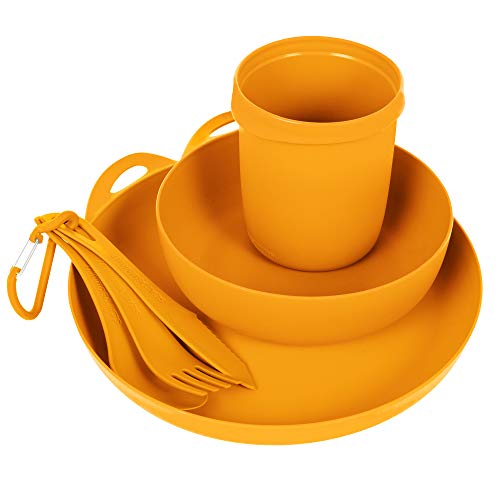 Sea to Summit Delta Camp Set (Bowl, Plate, Mug, Cutlery), Adultos Unisex, Azul, Talla Única