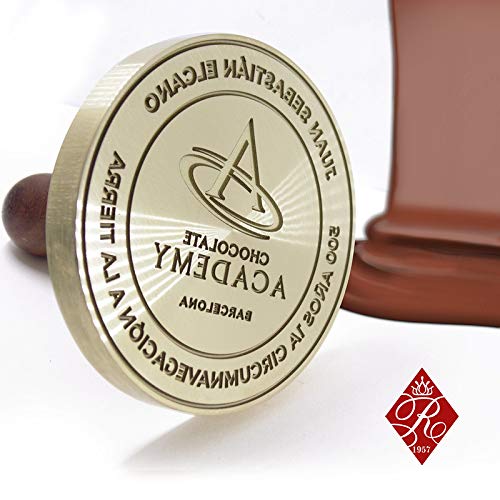 Sello para chocolate personalizado con logo