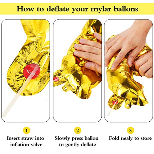 Set de Globos Temáticos de Fiesta 90s, Incluye 20 Globos de Cadena de Aluminio de 16 Pulgadas, 24 Globos de Látex I Love 90s y 2 Rollos Cinta Oro para Fiesta Boda Cumpleaños de Tema Hip Hop 90s