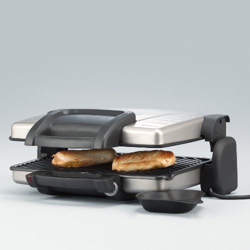 SEVERIN KG 2389 Plancha para asar y tostar, 1.800 W, color plateado y negro