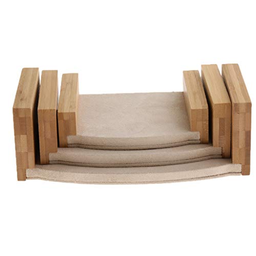 Sharplace Soporte de Exhibición de Joyería Estante Vitrinas Herramienta de Laboratorio Equipo Trabajo - Beige