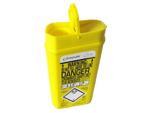 Sharpsafe - Contenedor para agujas (0,2 L)