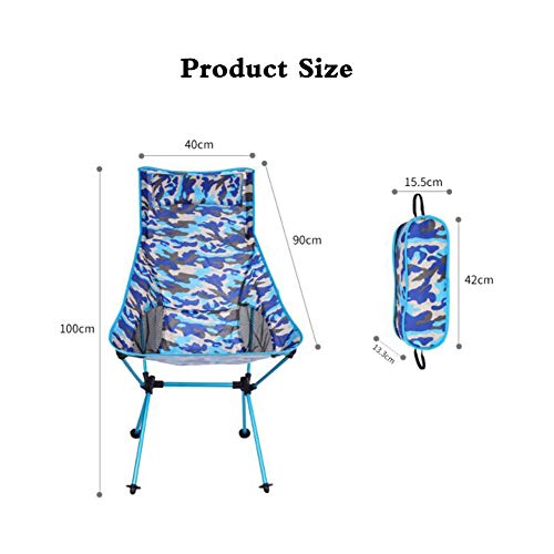 SHJMANFC Portátil Silla de Pesca Plegable, Ultraligera para el jardín, Deportes, Vacaciones, Picnic, Excursionismo, Pesca, Camping, Eventos al Aire Libre Al Aire Libre, Green