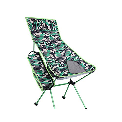 SHJMANFC Portátil Silla de Pesca Plegable, Ultraligera para el jardín, Deportes, Vacaciones, Picnic, Excursionismo, Pesca, Camping, Eventos al Aire Libre Al Aire Libre, Green