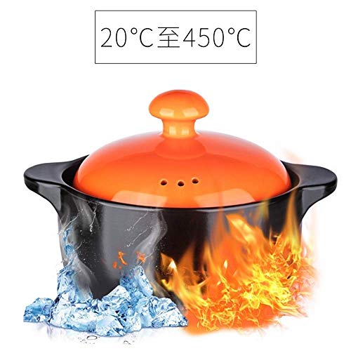 SHYOD Horno holandés, Gas cerámicos de Uso doméstico cazuela for Alta Temperatura Gachas Sopa de Arcilla crisol de la Sopa Pot