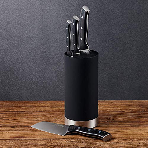 SILBERTHAL Tacoma sin Cuchillos | Soporte para Cuchillos de Cocina | Bloque Cuchillos Universal | Cuchillero de Cocina Negro