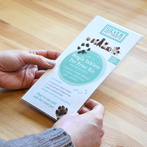 Silver Pet Prints Regalos para Perros, Gatos – Kit de impresión de Huellas de Mascotas