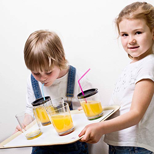 silwy Magnetic drinkware – Vasos de plástico irrompibles y Antideslizantes con imán Integrado y Posavasos metálicos – Camping, Barco, niños - LIU Blue