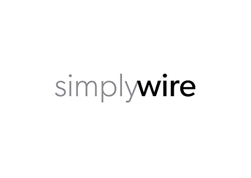 simplywire - Organizador de armario de cocina, estante de almacenamiento de alambre, inserto de estante libre, color blanco