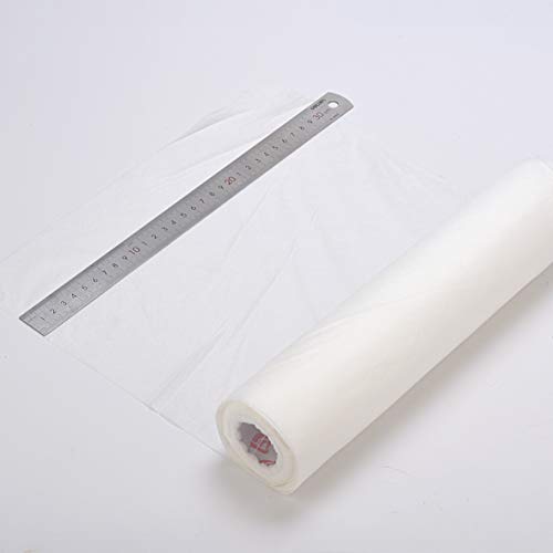 Simthread Wash Away - Estabilizador de fieltro para bordados, 30 cm x 9,14 m/rollo, peso ligero de 40 g/m²
