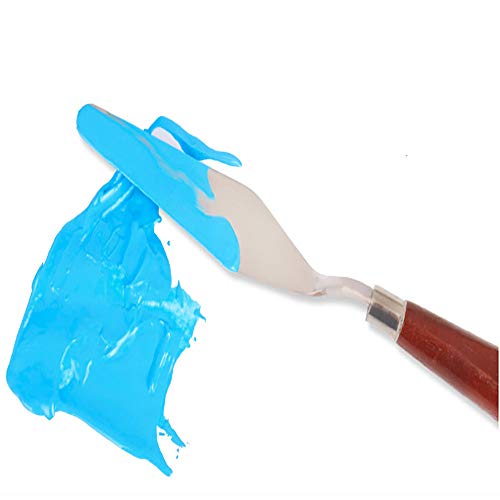 Siumir Pintura al óleo de Acero Inoxidable del Cuchillo Espátula Set 5 PCS Pintura Gouache/Pintura Corporal/Pintura Rupestre