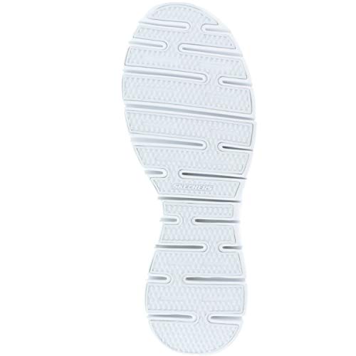 Skechers Women’s Synergy-Elite Status Trainers, White (White/Silver), 3.5 UK