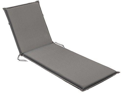 sleepling 193932 Cojín para Tumbonas, 190 x 58 x 6 cm, Gris