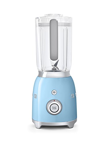 SMEG Batidora BLF01PBEU, 800 W, 0.45 litros, Metal, plástico, 4 Velocidades, azul pastel