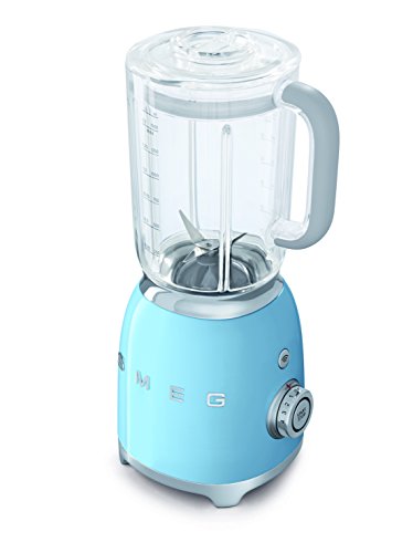 SMEG Batidora BLF01PBEU, 800 W, 0.45 litros, Metal, plástico, 4 Velocidades, azul pastel