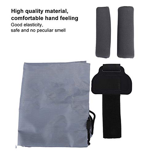 Socobeta Accesorio de Anillo de Fitness 3 en 1 Que Incluye Polainas Correa Protector de Mano Bolsa de Almacenamiento de Agarre Conjunto de Repuesto portátil(Gris)