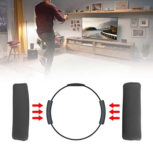 Socobeta Accesorio de Anillo de Fitness 3 en 1 Que Incluye Polainas Correa Protector de Mano Bolsa de Almacenamiento de Agarre Conjunto de Repuesto portátil(Gris)