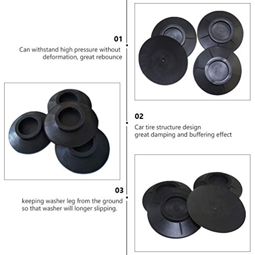 SOLUSTRE 10Pcs Almohadilla de Lavadora Almohadilla de Lavadora Antivibración para Aire Acondicionado Muebles Nevera Lavadora Secadora