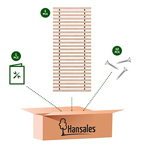 Somier Enrollable 80x200 cm para La Cama Individual – 300 Kg 25 Listones – La Madera Natural de Abedul Macizo No Tratada de FSC – Somier de Laminas Sin Bastidor Premium