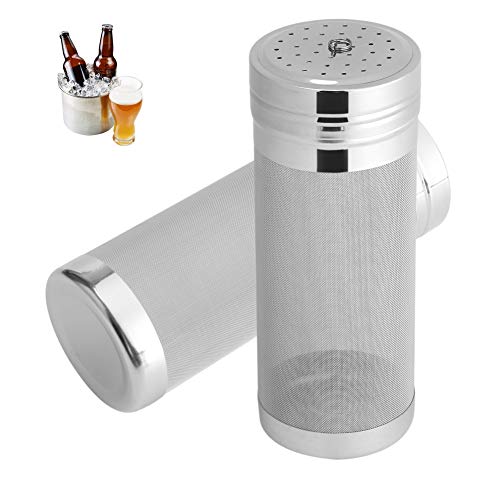 SOONHUA Kit de Preparación del Filtro de Cerveza de Acero Inoxidable 300 Micras de Filtración Cerveza Homebrew Vino Cerveza Bar Herramienta Filtro de Malla para Infusión Cerveza Hop