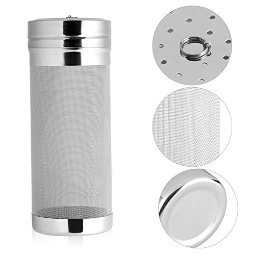 SOONHUA Kit de Preparación del Filtro de Cerveza de Acero Inoxidable 300 Micras de Filtración Cerveza Homebrew Vino Cerveza Bar Herramienta Filtro de Malla para Infusión Cerveza Hop