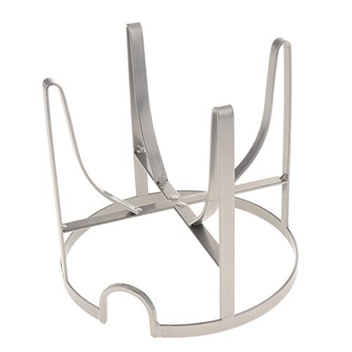 Soporte de Dispensador de Bebidas Metal Organizador de Tarro de Vidrio Sostenedor de Botella de Jugo Adorno para Hogar Fiesta - Plata M