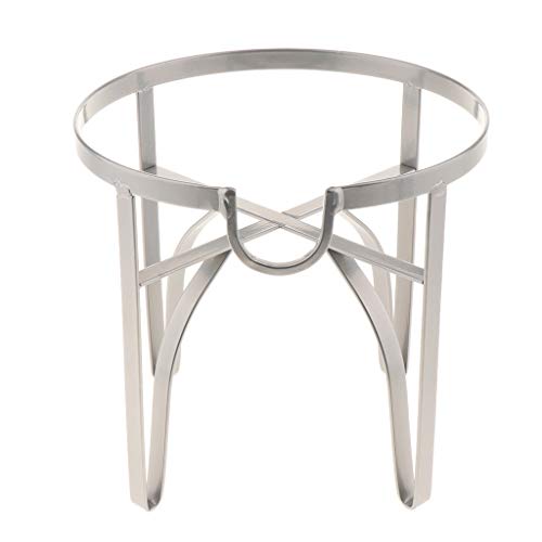 Soporte de Dispensador de Bebidas Metal Organizador de Tarro de Vidrio Sostenedor de Botella de Jugo Adorno para Hogar Fiesta - Plata M