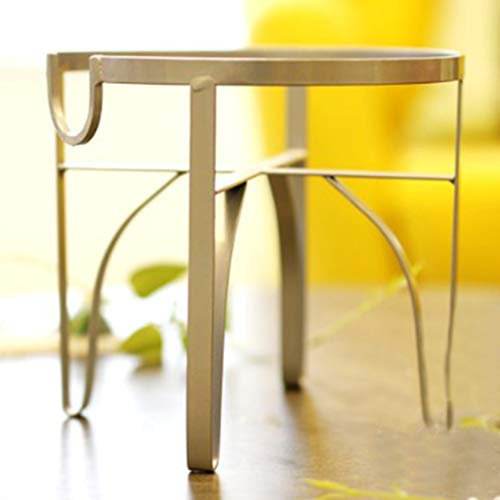 Soporte de Dispensador de Bebidas Metal Organizador de Tarro de Vidrio Sostenedor de Botella de Jugo Adorno para Hogar Fiesta - Plata M