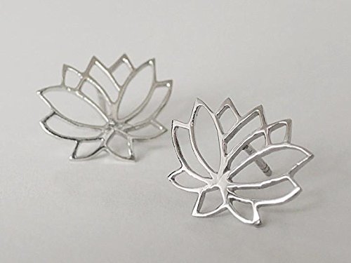 Sovats Pendientes Mujer Flor de Loto