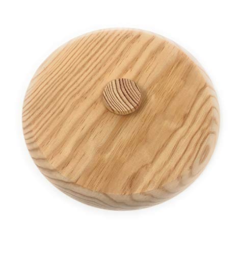 Space Home - Tapa Volteatortilla - Tapa para Sartenes - Tapadera Multiusos - Madera - Ø 26 cm
