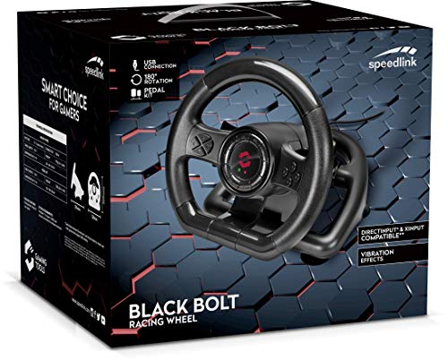 SpeedLink - Volante De Carreras SL650300BK, Color Negro (PC)