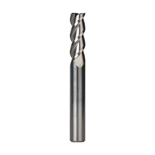 SpeTool CNC Fresa Espiral de Carburo de Tungsteno 3 Flautas Cortador Fresa CNC Profesional para A​luminio, Vástago 6 mm, Corte 6 mm x 18 mm