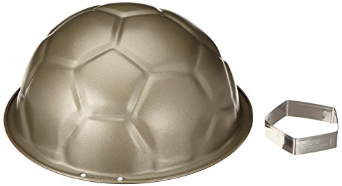 Staedter 614048 - Molde antiadherente con forma de pelota de fútbol para tartas y flanes