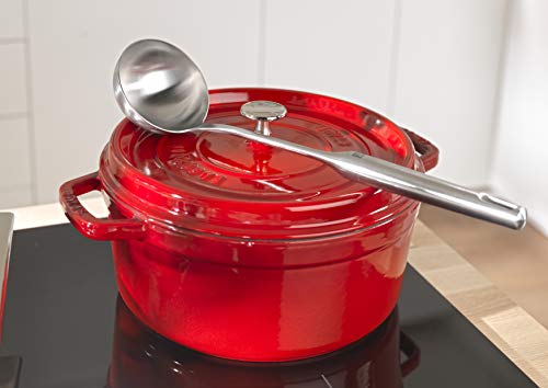 Staub - Olla Cocotte redonda, hierro fundido, 26 cm, rojo cereza