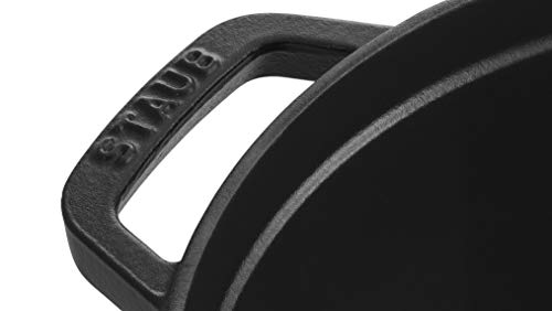 Staub - Olla Cocotte redonda, hierro fundido, negro mate, 24 cm