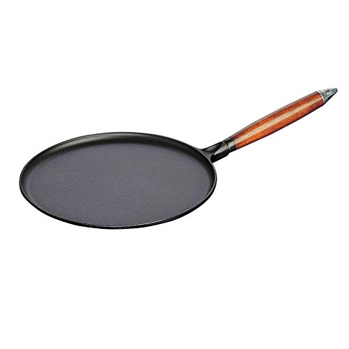 STAUB Sartén crepera, Hierro Fundido, Negro, 28 cm
