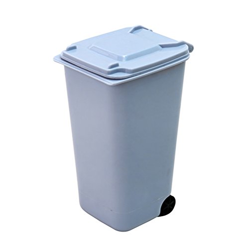 STOBOK 4 Papeleras Mini Set, Escritorio cubo de Basura de Tapa Bin Almacenamiento Pen Pencil Portavasos Suministros de oficina