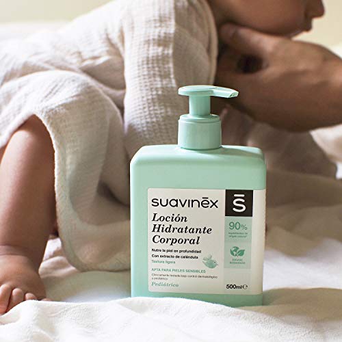 Suavinex – Canastilla de cosmética para bebé/Canastilla de regalo para recién nacido. Crema pañal 75ml + Loción hidratante corporal 500ml + Fragancia Baby Cologne 100ml + Toallitas 72 ud. Color azul