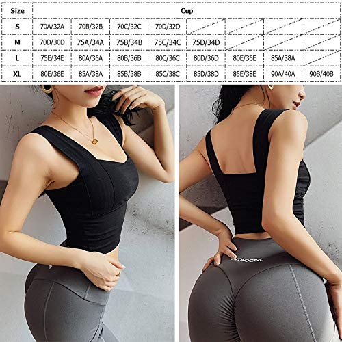 Sujetador Deportivo Mujer Sexy Crop Top para Deporte Mujer Sujetador Deportivo Color Caramelo Yoga Top Fitness Empuje hacia Arriba Camisa A Prueba De Golpes Correr Atlético Chaleco De Secado Rápi