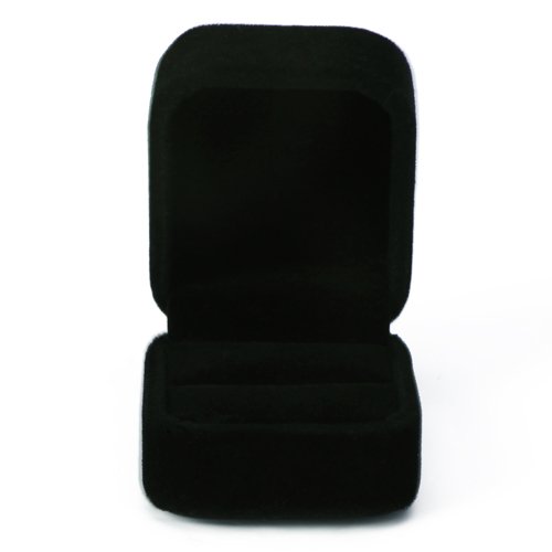 SuntekStore Online - Anillo velvet grande bandeja de la exhibición del caso de la caja joyero -, color negro