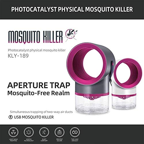 SYLOZ Asesino del Mosquito de la lámpara del hogar Interior y Exterior fotocatalítica USB/del Insecto del Asesino del Mosquito/Asesino del Mosquito-Ahorro de energía y Tipo de Protección Ambiental