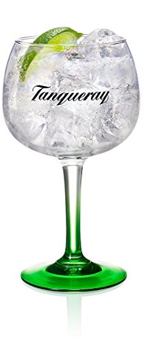 Tanqueray, copa para ginebra, copa de cristal tipo globo, en caja, para regalo.